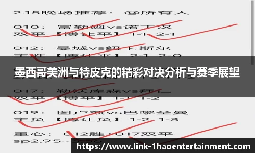 墨西哥美洲与特皮克的精彩对决分析与赛季展望